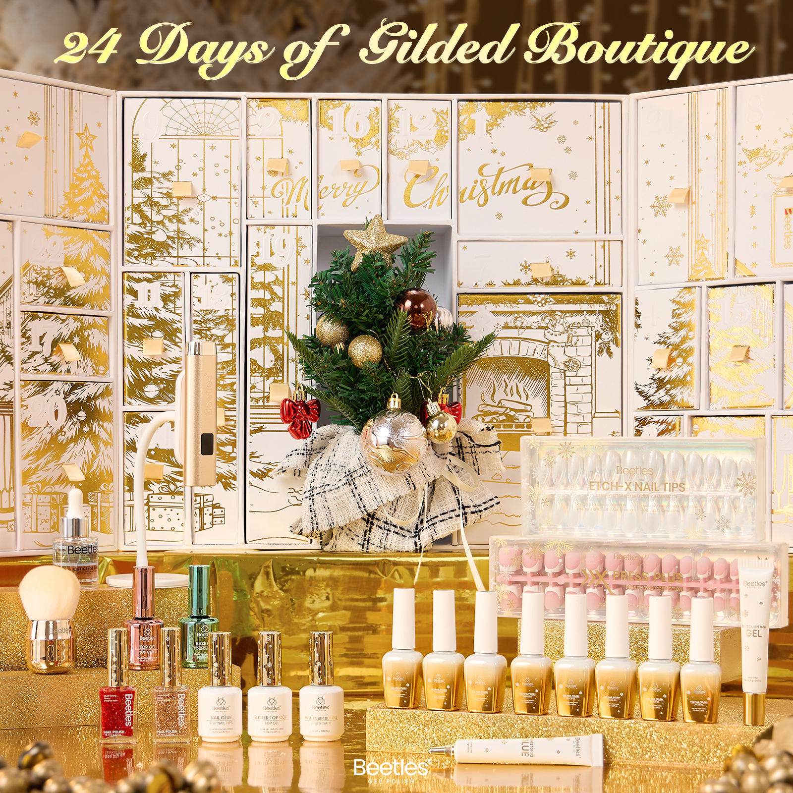 Gilded Boutique 2026 Christmas Advent Calendar Nail Set
