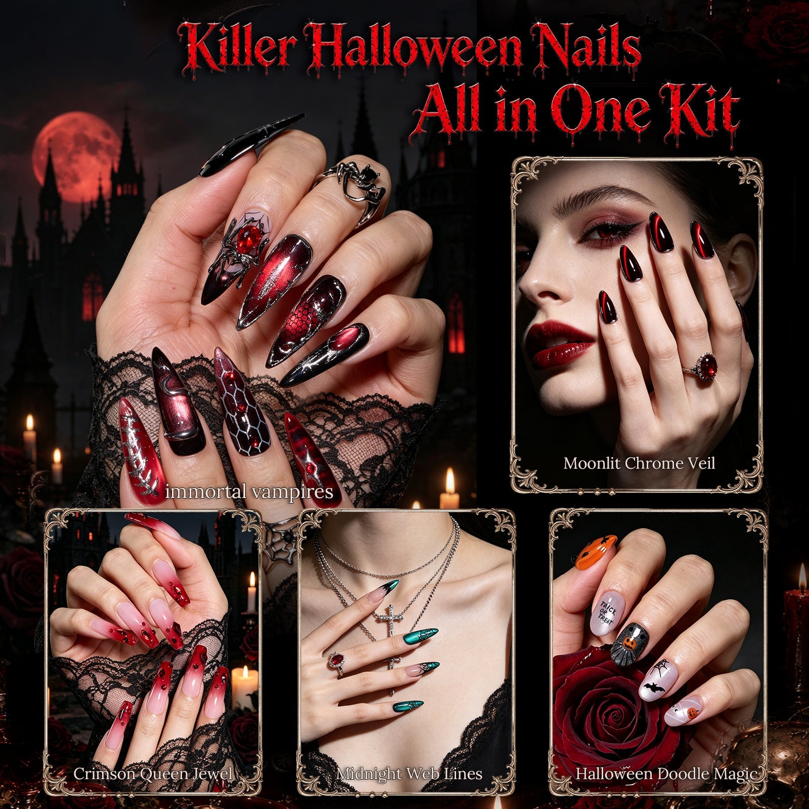 Vampiric Feast - Beetles Halloween HEMA-Free & TPO-Free Nail Kit 2026 Limited Edition Gift Box