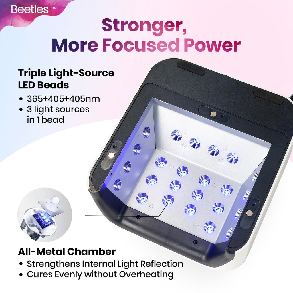 BT-PL006US Flashcure UV LED Nail Lamp 24 Triple Source Beads Gel Polish Fast Drying Nail Dryer
